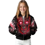 montreal canadiens inferno skull red black bomber jacket best selling
