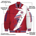 montreal canadiens ripped bolt red white varsity jacket best selling