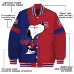 montreal canadiens snoopy attitude red varsity jacket best selling