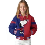 montreal canadiens snoopy attitude red varsity jacket best selling