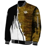 nashville predators distressed slash gold black varsity jacket best selling