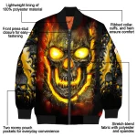 nashville predators inferno skull gold black bomber jacket best selling