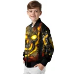 nashville predators inferno skull gold black bomber jacket best selling