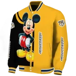nashville predators mickey mouse gold varsity jacket best selling