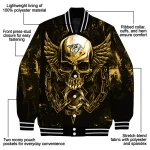 nashville predators skull bite gold black varsity jacket best selling