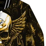 nashville predators skull bite gold black varsity jacket best selling