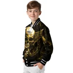 nashville predators skull bite gold black varsity jacket best selling