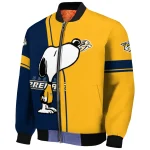 nashville predators snoopy attitude gold bomber jacket best selling