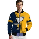 nashville predators snoopy attitude gold bomber jacket best selling