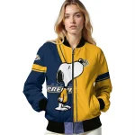 nashville predators snoopy attitude gold bomber jacket best selling