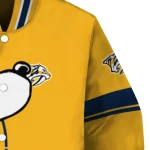 nashville predators snoopy attitude gold varsity jacket best selling