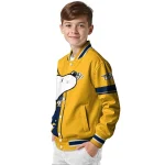 nashville predators snoopy attitude gold varsity jacket best selling
