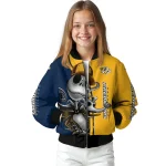nashville predators spooky grin gold bomber jacket best selling