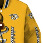 nashville predators spooky grin gold varsity jacket best selling