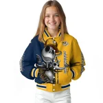 nashville predators spooky grin gold varsity jacket best selling