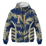 navy midshipmen dynamic heat wave blue windbreaker jacket best selling
