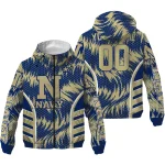 navy midshipmen dynamic heat wave blue windbreaker jacket best selling