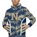 navy midshipmen dynamic heat wave blue windbreaker jacket best selling