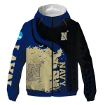 navy midshipmen grid streak blue black windbreaker jacket best selling