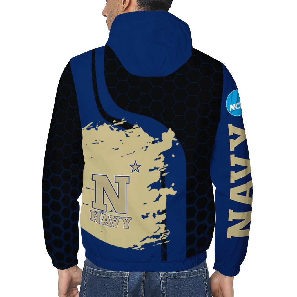 navy midshipmen grid streak blue black windbreaker jacket trendy navy midshipmen grid streak blue black windbreaker jacket trendy