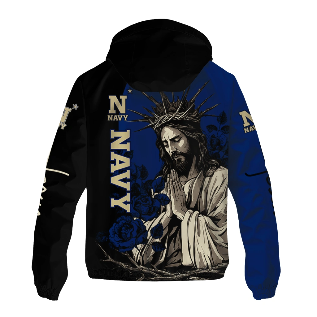 navy midshipmen jesus roses blue black windbreaker jacket fashion forward navy midshipmen jesus roses blue black windbreaker jacket fashion forward