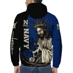 navy midshipmen jesus roses blue black windbreaker jacket best selling
