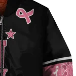 navy midshipmen pink ribbon black pink bomber jacket best selling