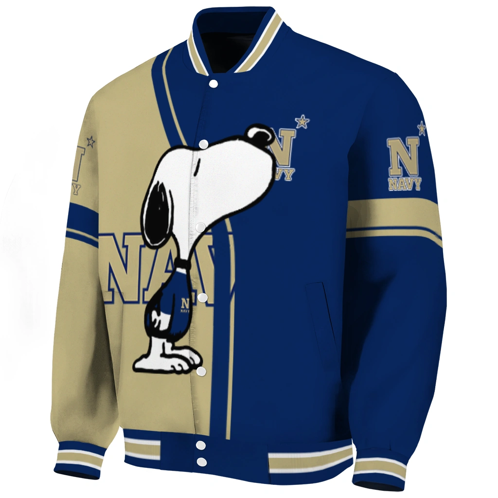 navy midshipmen snoopy attitude blue varsity jacket best selling navy midshipmen snoopy attitude blue varsity jacket best selling