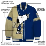 navy midshipmen snoopy attitude blue varsity jacket best selling