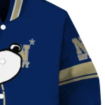 navy midshipmen snoopy attitude blue varsity jacket best selling