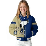 navy midshipmen snoopy attitude blue varsity jacket best selling