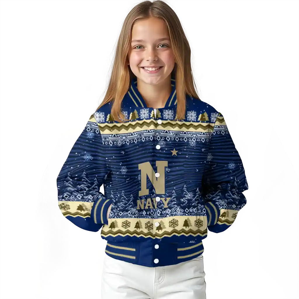 navy midshipmen snowy pines blue varsity jacket top rated navy midshipmen snowy pines blue varsity jacket top rated