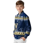 navy midshipmen snowy pines blue varsity jacket best selling