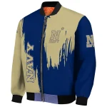 navy midshipmen urban mark blue bomber jacket best selling