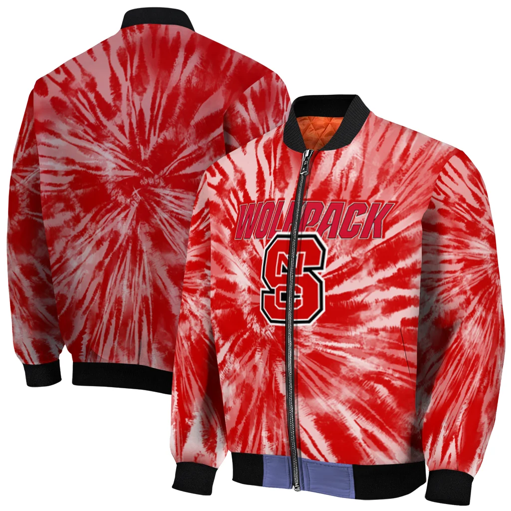 nc state wolfpack dynamic rings red bomber jacket best selling nc state wolfpack dynamic rings red bomber jacket best selling