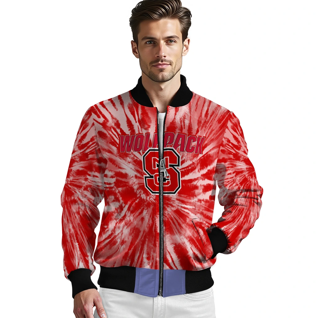 nc state wolfpack dynamic rings red bomber jacket high quality nc state wolfpack dynamic rings red bomber jacket high quality