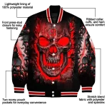 nc state wolfpack inferno skull red black varsity jacket best selling