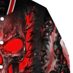 nc state wolfpack inferno skull red black varsity jacket best selling