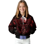 nc state wolfpack skull bite red black bomber jacket best selling