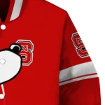 nc state wolfpack snoopy attitude red varsity jacket best selling