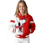 nc state wolfpack snoopy attitude red varsity jacket best selling