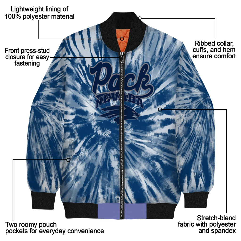 nevada wolf pack dynamic rings blue bomber jacket new arrival nevada wolf pack dynamic rings blue bomber jacket new arrival