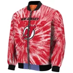 new jersey devils dynamic rings red bomber jacket best selling