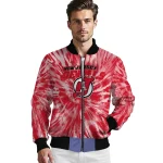 new jersey devils dynamic rings red bomber jacket best selling