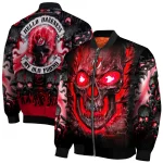 new jersey devils inferno skull red black bomber jacket best selling