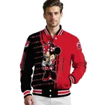 new jersey devils minnie mouse red varsity jacket best selling