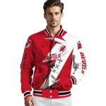 new jersey devils ripped bolt red white varsity jacket best selling