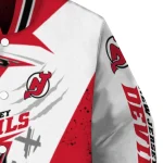 new jersey devils ripped bolt red white varsity jacket best selling