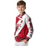 new jersey devils ripped bolt red white varsity jacket best selling