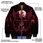 new jersey devils skull bite red black bomber jacket best selling